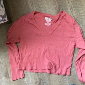 Big Bud Press Cropped Long Sleeved Many Colors Tee, 2XL in Clay